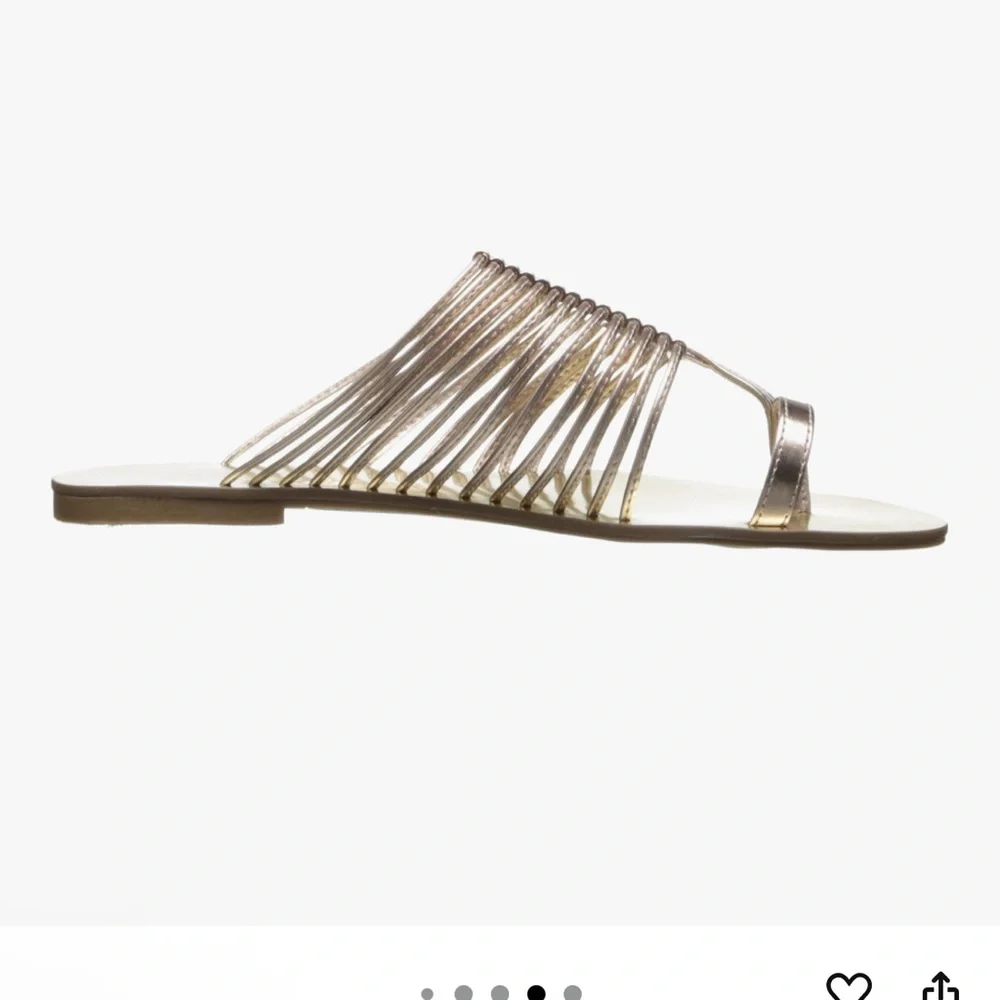 Fergalicious Women's Gold Platform Sandal 6